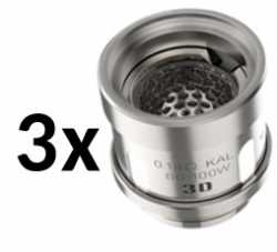 » AUSVERKAUFT « 3 x Plex 3D 0,14 Ohm Coils Mesh Ersatzverdampfer Innokin