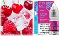Blue Razz Cherry Blast Himbeer Kirsche Menthol Pod Salt X Nikotinsalz 10ml Liquid