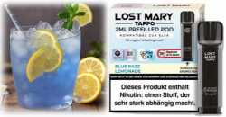 Blue Razz Lemonade blauer Himbeeren Limonade Lost Mary Tappo Pod 2 Stück