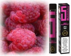 Deli Raspberry 5EL Himbeeren Einweg E-Zigarette 16mg 0mg Shisha