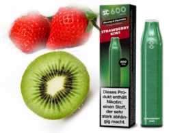 Strawberry Kiwi Erdbeere 17mg SC600 Einweg E-Zigarette Züge Nikotinsalz