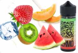 » AUSVERKAUFT « Wassermelone Honigmelone Erdbeeren Kiwi Frische Watermelon Flash Mix 20 in 120 ml Shake & Vape Dermo