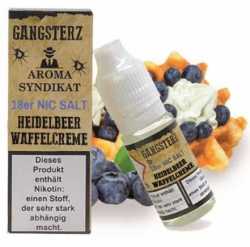 Heidelbeer Waffelcreme Nikotinsalz Liquid 10ml Gangsterz