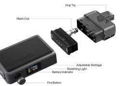 Preview: Oxbar Oxpod Elite Pod 1300mAh Zugautomatik  90x42x15mm 5-30Watt 8ml Preview: Oxbar Oxpod Elite Pod 1300mAh Zugautomatik  90x42x15mm 5-30Watt 8ml