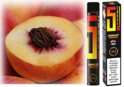 Apricot Peach 5EL Aprikose Pfirsich Einweg E-Zigarette 16mg 0mg Shisha