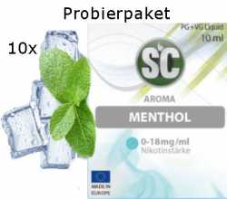 Menthol Frucht SC Liquid Probierpaket 10 x 10ml