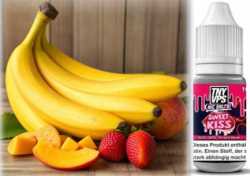 Sweet Kiss Banane Erdbeeren Mango TNYVPS Nikotinsalz Liquid 10ml 18mg