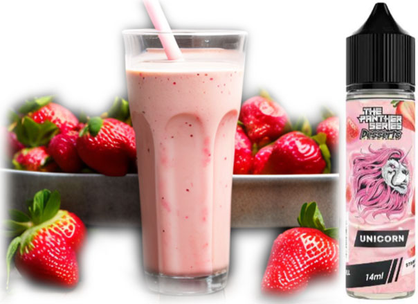 Unicorn Erdbeeren Milchshake The Panther Series Desserts Dr Vapes