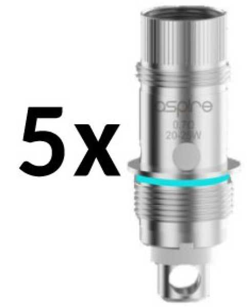 5 x Aspire Nautilus Mesh Coils 2S 0,7 Ohm für Nautilus, Nautilus 2, Nautilus 2S, Zelos,  Nautilus Mini