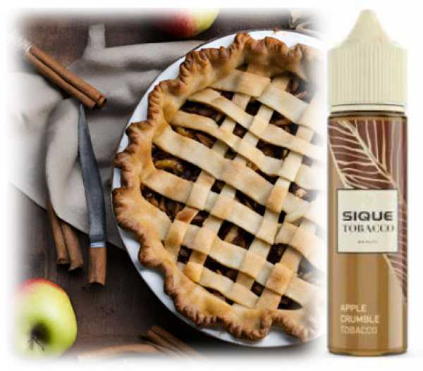 Apple Crumble Tobacco Apfelkuchen Tabak Sique Tobacco 6ml-in-60ml