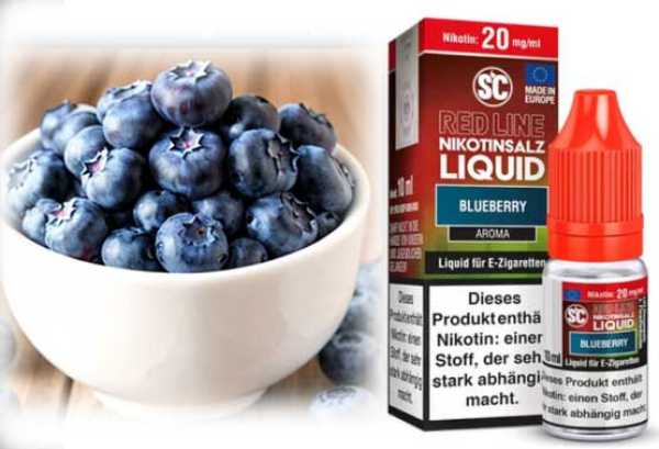 Blaubeer Blueberry Red Line SC Liquid Nikotinsalz 10ml