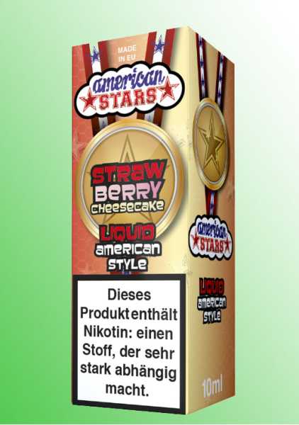 » AUSVERKAUFT « Erdbeer Käsekuchen (Strawberry Cheesecake) American Stars Liquid 10ml