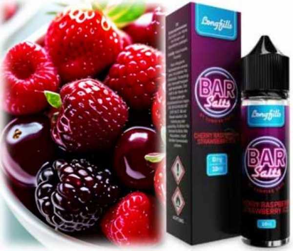 Cherry Raspberry Strawberry Ice Erdbeeren Kirschen Himbeeren Frische BAR Salts Vampire Vape 10ml-in-60ml