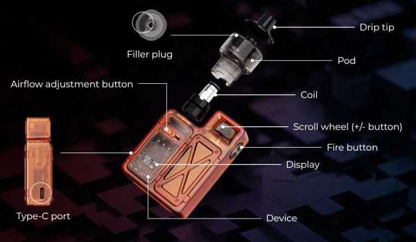 Crown M Pod Uwell 1000mAh 4ml 35W