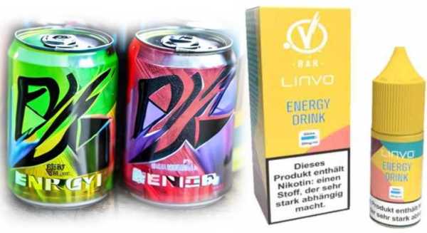 Energy Drink Energy Getränk Nikotinsalz Linvo Liquid 20mg Nikotin 10ml