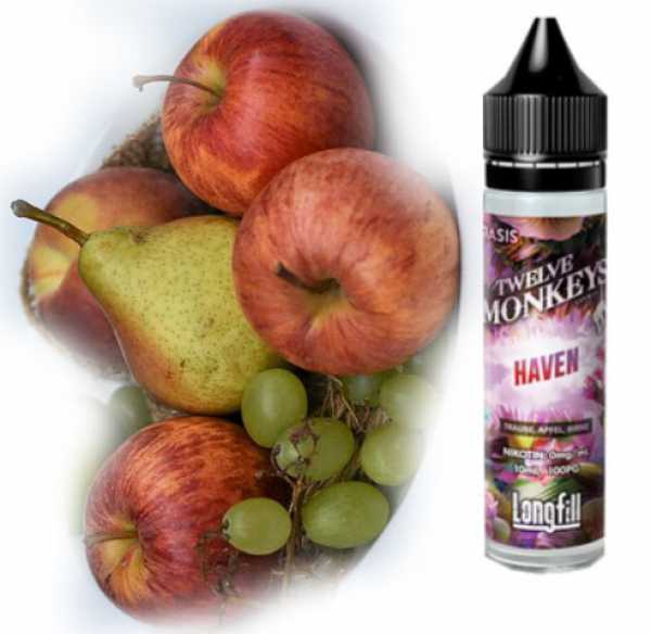 Haven Trauben Äpfel Birnen Twelve Monkeys Liquid Aroma 10ml in 60ml