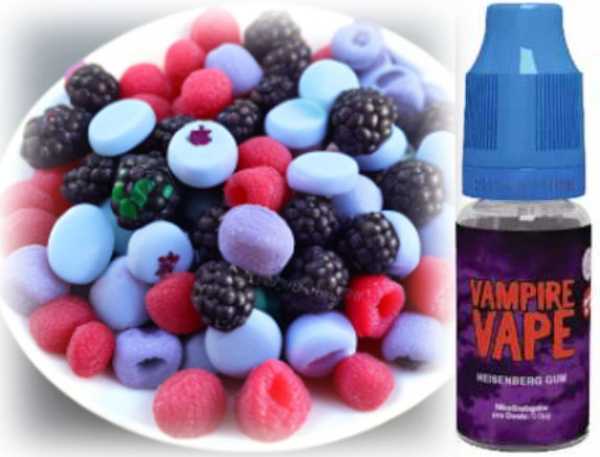 Heisenberg Gum Kaugummi Beeren Minze Vampire Vape Liquid 10ml