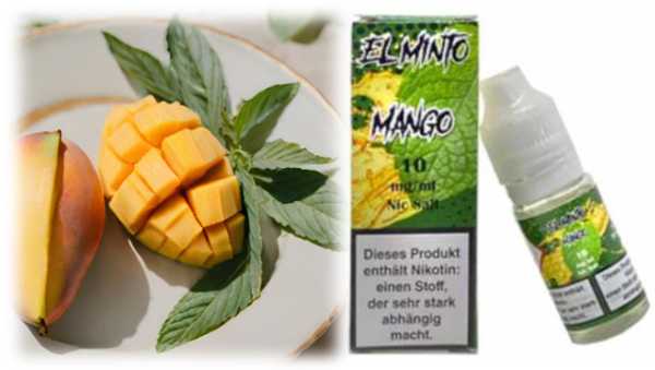 Mango Tropische Frucht Minze El Minto Nikotinsalz Liquid 10ml NicSalt