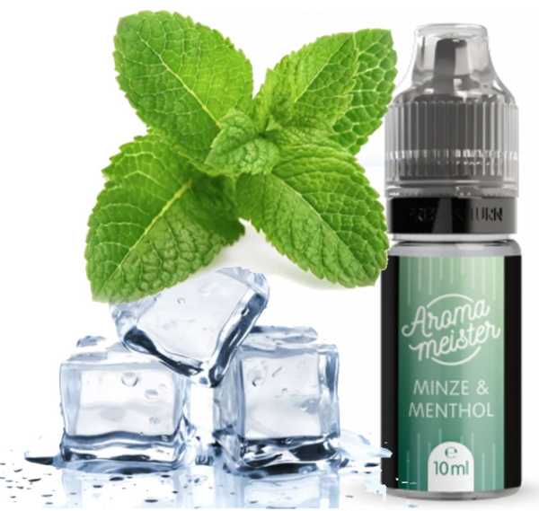 » AUSVERKAUFT « Minze Menthol 10ml Aroma Aromameister 8% Dosierung