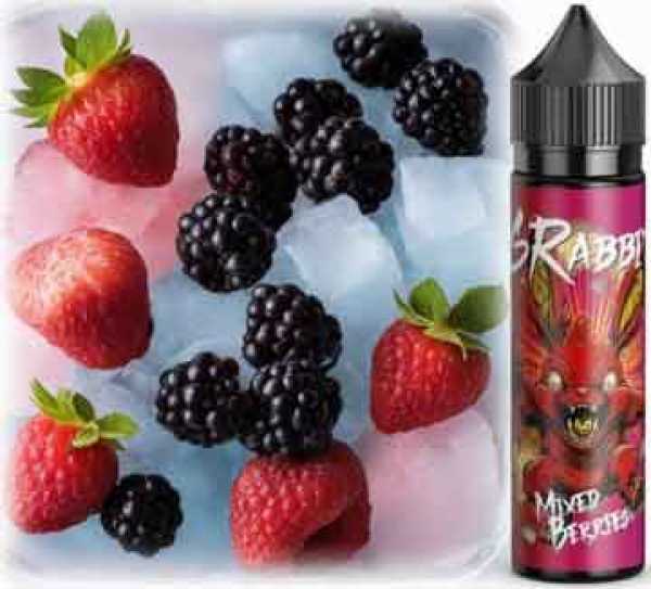 Mixed Berries 6Rabbits Himbeeren Erdbeeren Brombeeren Ice 10-in-60 Aroma