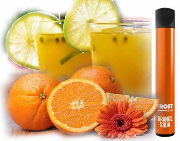 Orange Soda Frostbar Dr. Frost Orangen Sprudel Limonade Nikotinsalz 20mg Einweg E-Zigarette