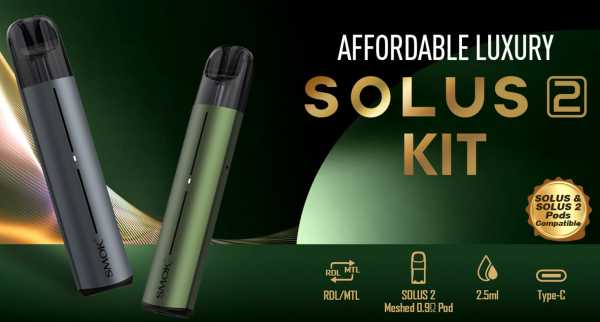 Solus 2 Pod Set Automatikschalter Smok 15W 700mAh