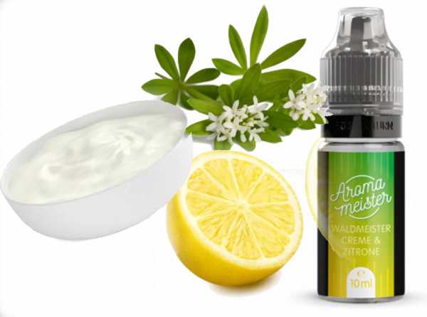 » AUSVERKAUFT « Creme Zitrone Waldmeister 10ml Aroma Aromameister 8% Dosierung